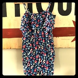 Girls Justice leopard print shorts romper